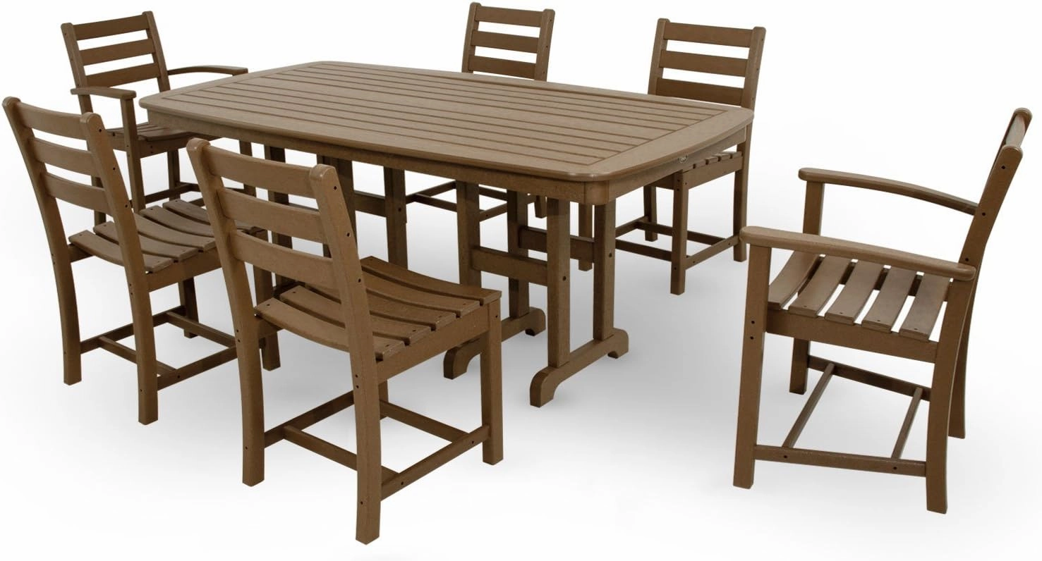 Trex Outdoor Furniture TXS118-1-TH Monterey Bay 7-Piece Dining Set, Tree House