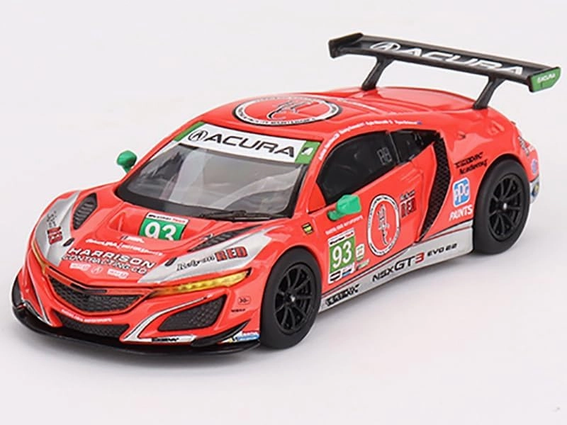 Truescale Miniatures NSX GT3 EVO22#93 Ryan Briscoe Danny Formal Ashton Harrison Kyle Marcelli Racers Edge Motorsports w/WTR Andretti 24 Hours Daytona 2023 Limited 1/64 Diecast Model Car MGT00617
