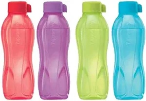 Tupperware Aqua Safe ECO Sports 500 ml New Water Bottles ( Set Of 4 ) Original