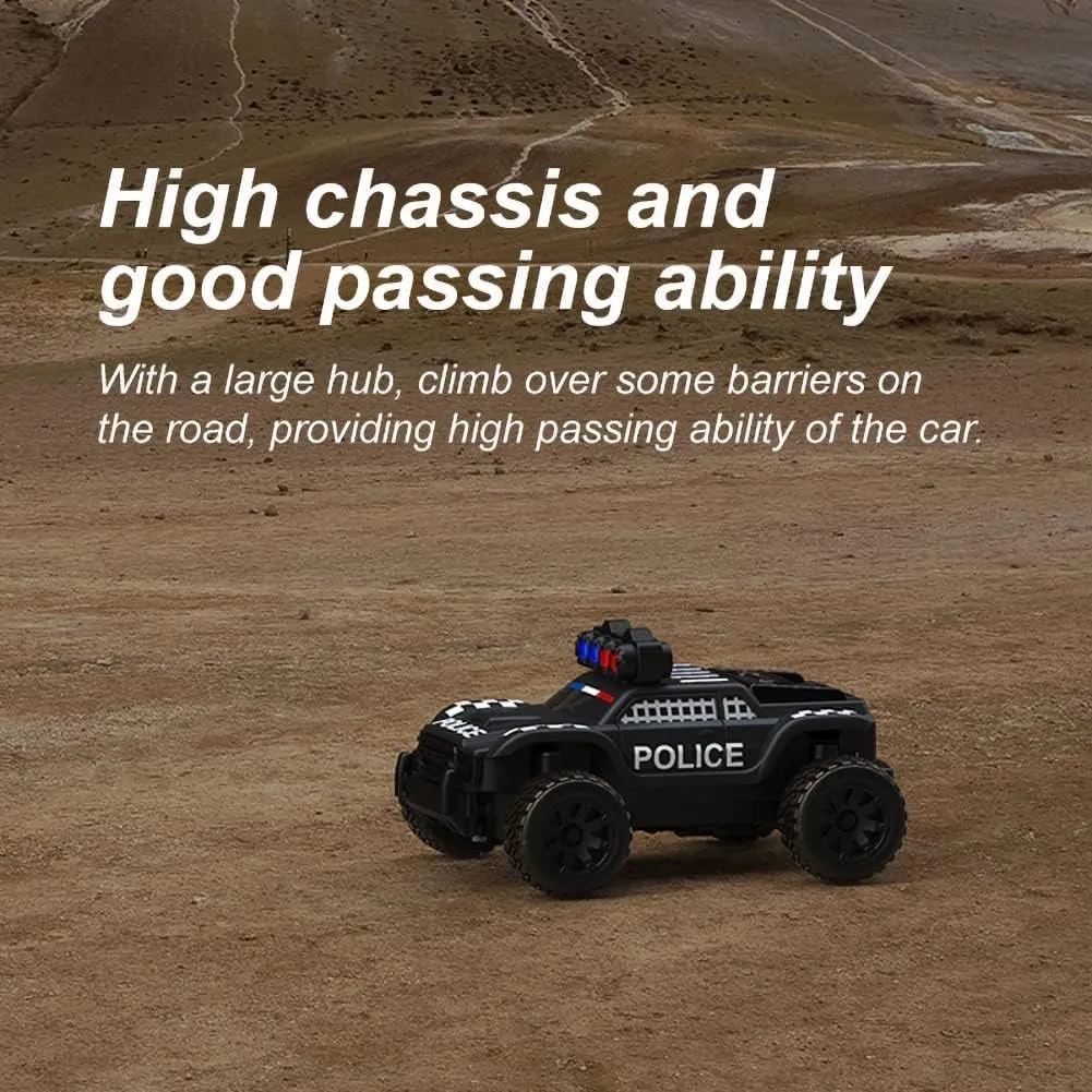 Turbo Racing 1:76 Scale Drift RC Car with Gyro Mini Full Proportional RTR 2.4GHZ Remote Control (C82 Black-Monster)