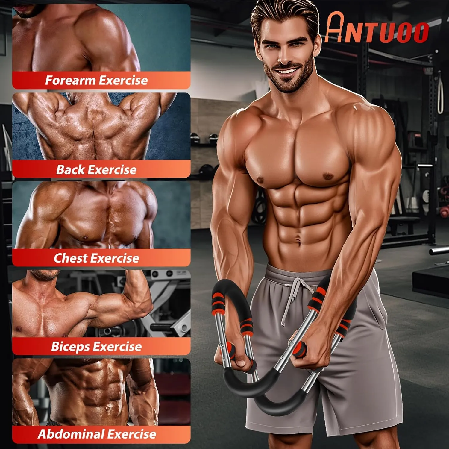 Twister Arm Trainer, Power Arm Trainer for Men, 60-100lb Twister Arm Trainer Equipment, Chest Trainer for Men, Shoulder Muscle Training, Fitness Equipment