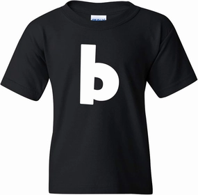 UGP Campus Apparel Lowercase Kids Alphabet Letter Initials Youth T Shirt