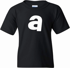 UGP Campus Apparel Lowercase Kids Alphabet Letter Initials Youth T Shirt