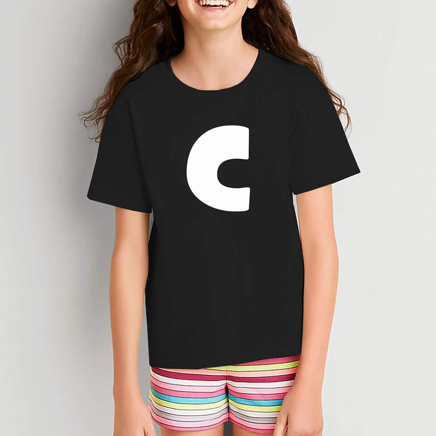 UGP Campus Apparel Lowercase Kids Alphabet Letter Initials Youth T Shirt