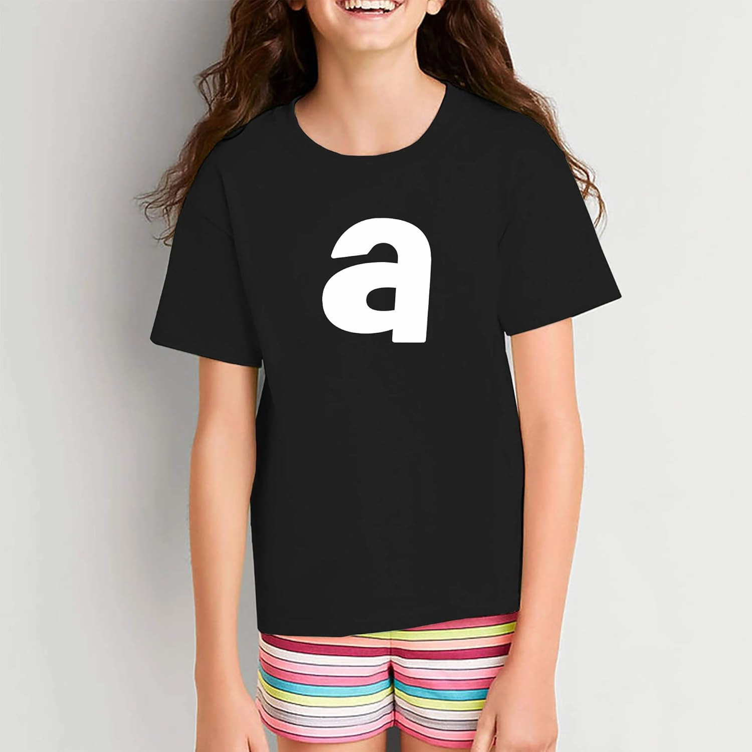 UGP Campus Apparel Lowercase Kids Alphabet Letter Initials Youth T Shirt