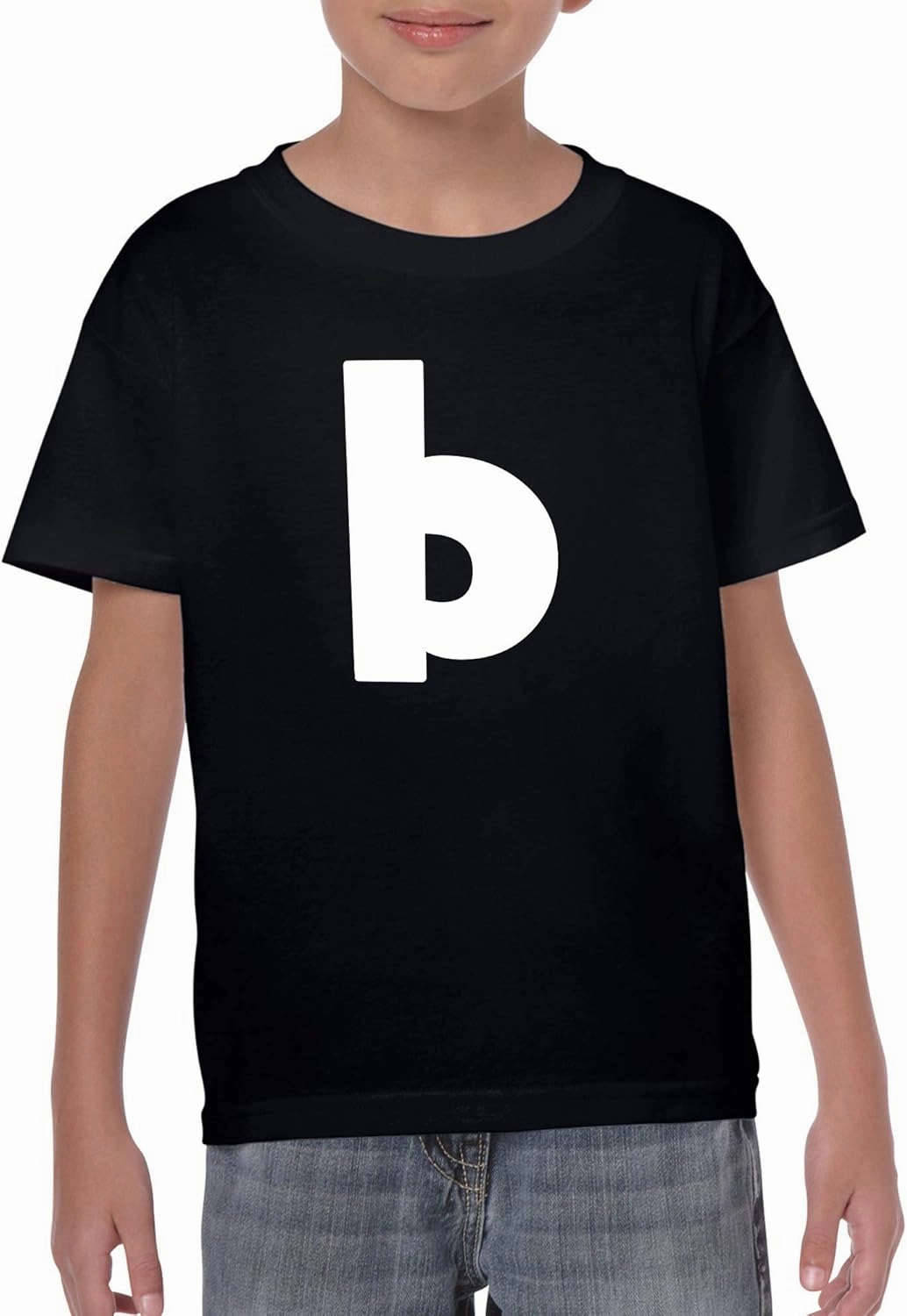 UGP Campus Apparel Lowercase Kids Alphabet Letter Initials Youth T Shirt