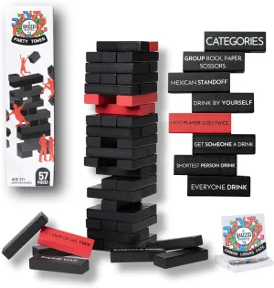Ultimate Party Tower with Hilarious Games and Commands | Classic Stacking Game with Fun Original Rules | Funny Entertaining Party Game for Adults 21 2