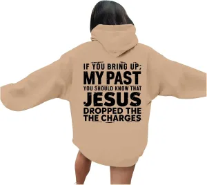 Unisex Casual Inspirational Jesus Saves Hoodie Crew Neck Religious Faithful Shirt Long Sleeve Fashion Religious God