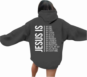Unisex Letter Bible Verse Jesus Hoodie Hooded Spirit Oversized Fashion Faith Over Fear Christian Hoodies Casual Cross Crew Neck with Hood Women's Christian Graphic Hoodies Faith Hoodie