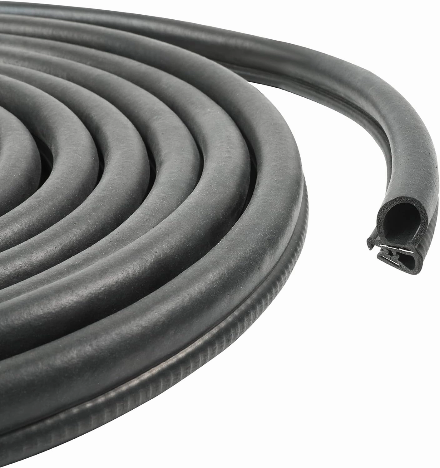 VAGURFO Rubber Edge Trim,Car Weather Striping,Door Rubber Seal Strip Trim Seal,Automotive Weather Stripping Edge Guard for Cars, Boats, RVs, Trucks, and Home Applications (20 FT)