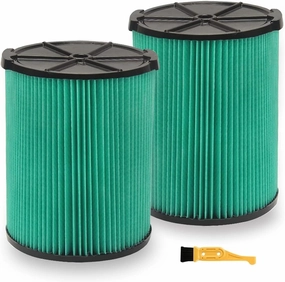 VF6000 Wet/Dry Replacement Filter for Ridgid 5-20 Gallon Wet Dry Vacuums WD5500 WD0671 WD6425 WD7000 WD1280 WD1851 WD1680 WD1956 RV2400A 1400RV RV2600B,Fit for Husky 6-9 Gallon Vacs 2 Pack
