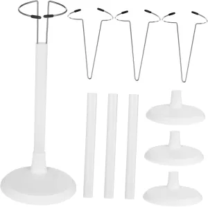 VICASKY 4pcs Doll Support Stands Action Figure Display Brackets for Home Shop Organization Easy Installation Doll Holders for Collectibles Models Figures