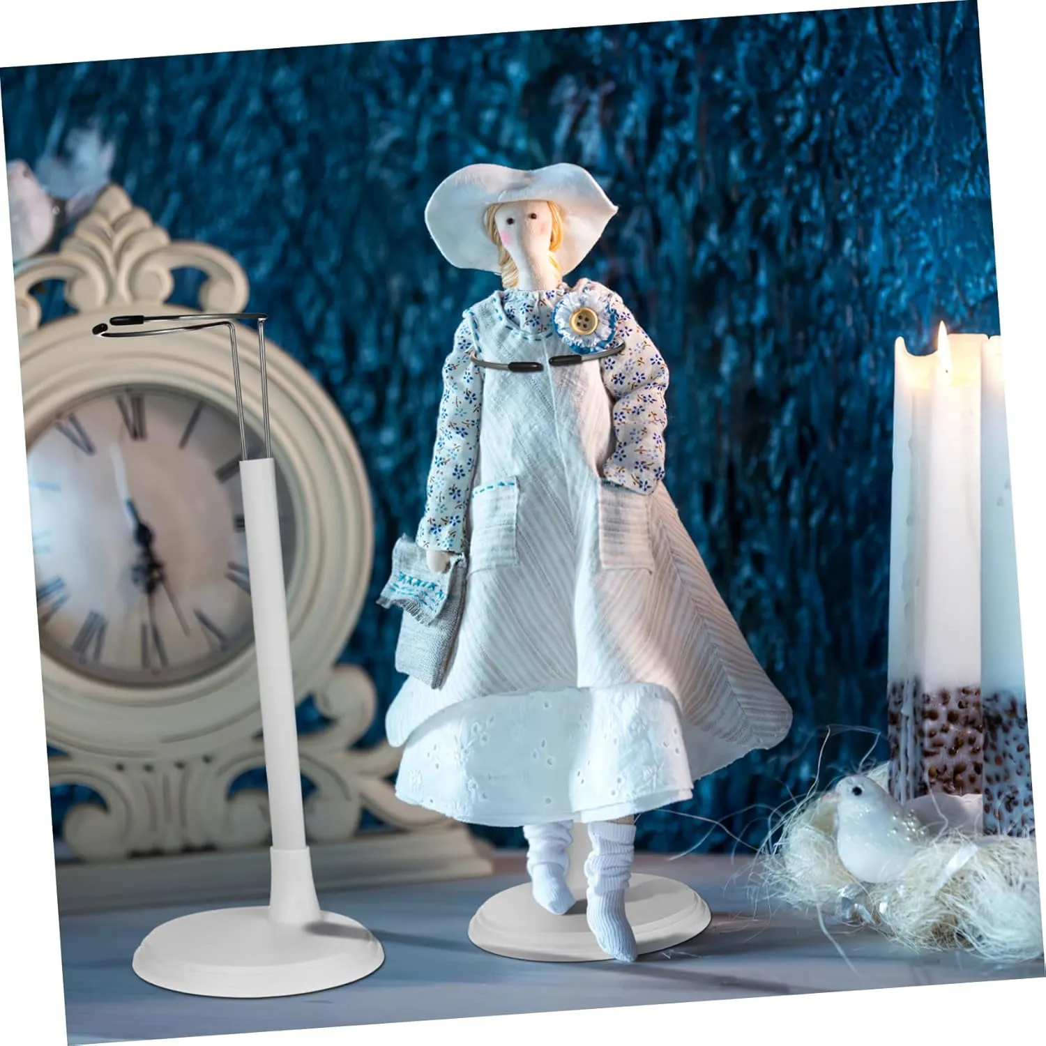 VICASKY 4pcs Doll Support Stands Action Figure Display Brackets for Home Shop Organization Easy Installation Doll Holders for Collectibles Models Figures