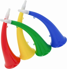 VICASKY 16pcs Horn Toys Fun Musical Trumpet Models for Boy Girl Noise Maker for Parties Events and Cheerleading Safe Noise Maker for Boys and Girls