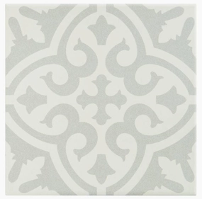 Victorian Soft Grey Pattern Tile