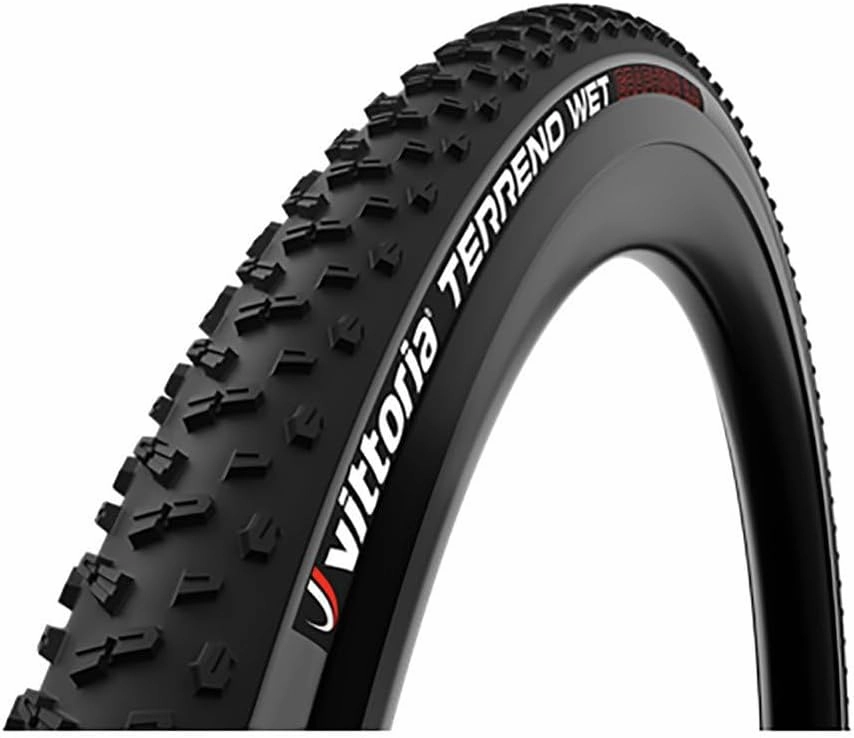 Vittoria Terreno Bike Tires for Gravel and Wet Terrain Conditions - Cyclocross Terreno Wet G2.0 Tubeless TNT MTB Tire (700x38c)