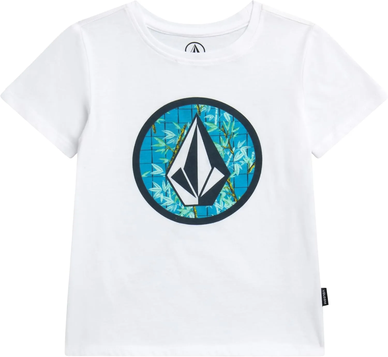 Volcom Boys Rash Guard Set - 2 Piece Short Sleeve T-Shirt and Board Shorts for Infant Toddler and Little Boys (Sizes: 2T-7)