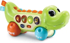 VTech - Funny Croco Rolling Crocodile, Musical and Sensory Learning Toy, Interactive Animal, Baby Gift from 6 Months