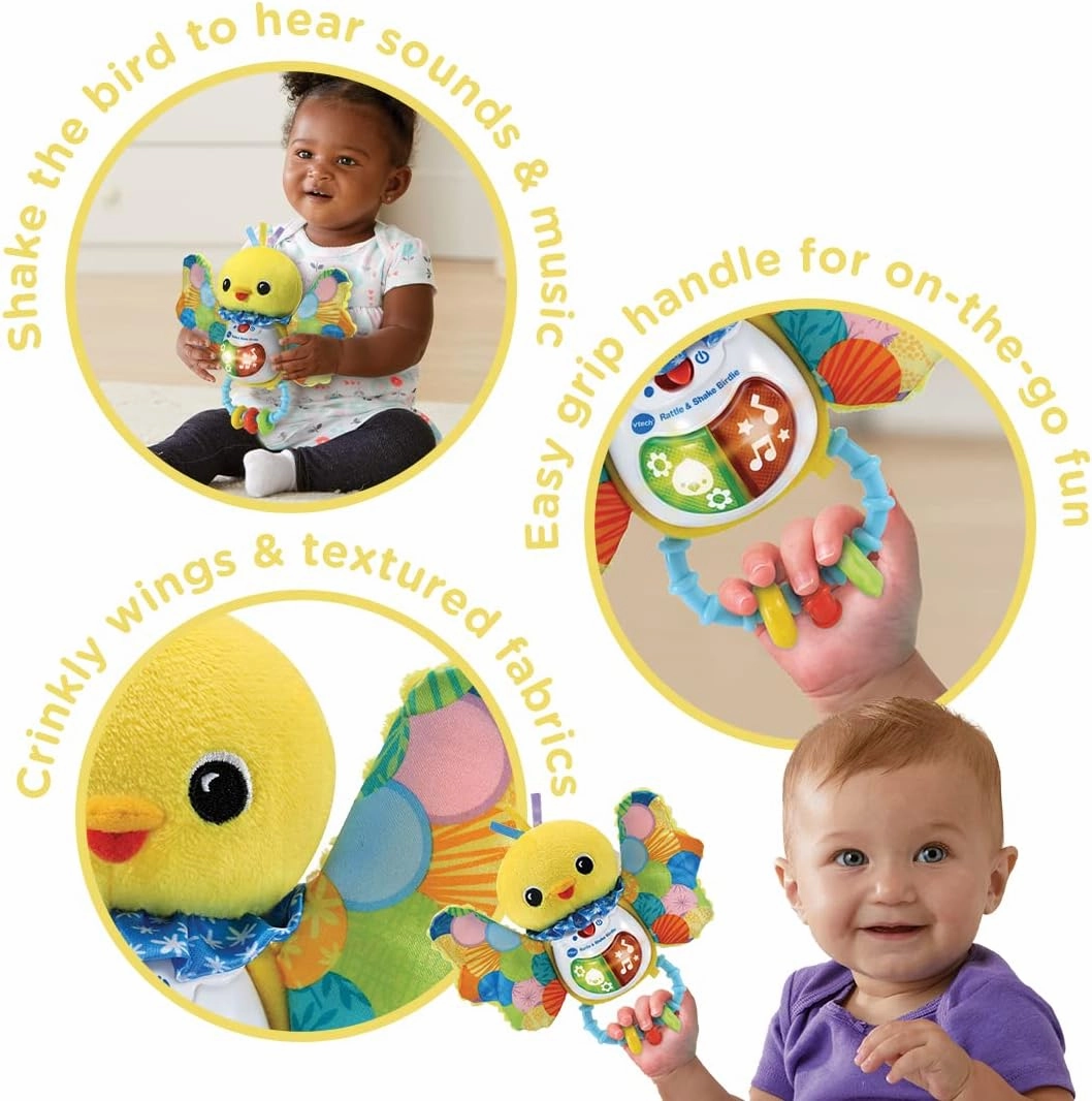 VTech Baby Rattle & Shake Birdie - Interactive Sensory Toy