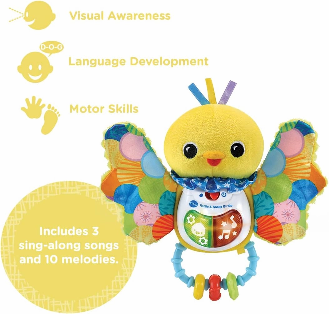 VTech Baby Rattle & Shake Birdie - Interactive Sensory Toy