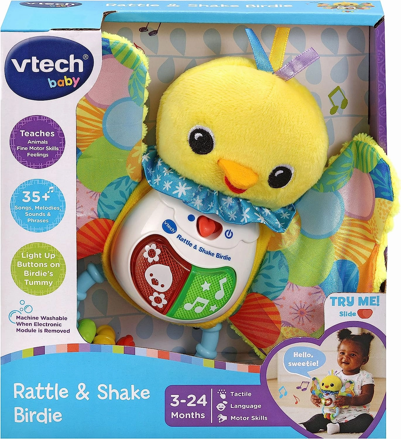 VTech Baby Rattle & Shake Birdie - Interactive Sensory Toy