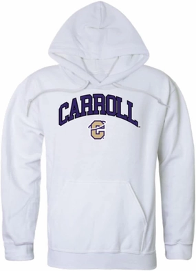 W Republic Carroll College Saints Campus Fleece Hoodie Sweatshirts White Large