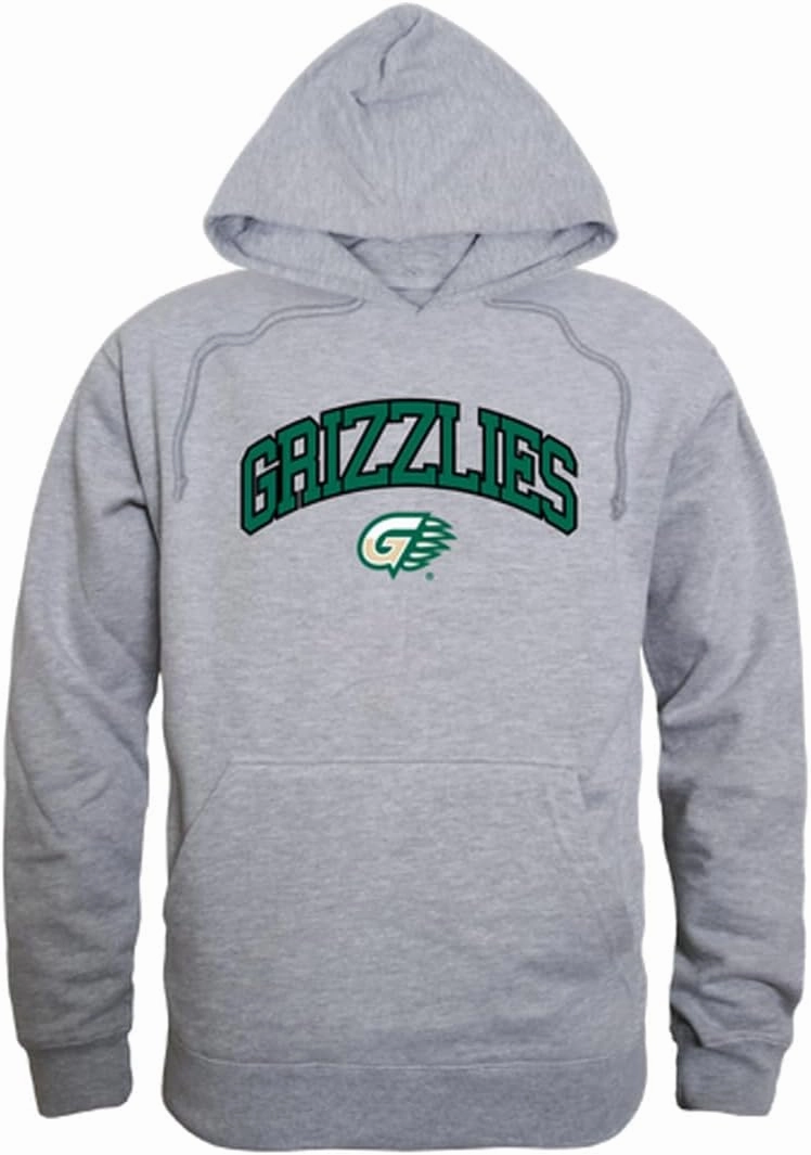 W Republic Georgia Gwinnett College Grizzlies Campus Hoodie Sweatshirts - Heather Grey, Small