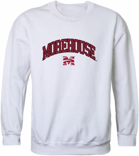 W Republic Morehouse Maroon Tigers Campus Crewneck Sweatshirt White Medium