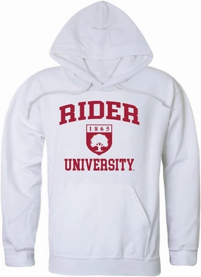 W Republic Rider University Broncs Seal Hoodie Sweatshirts - White, Medium