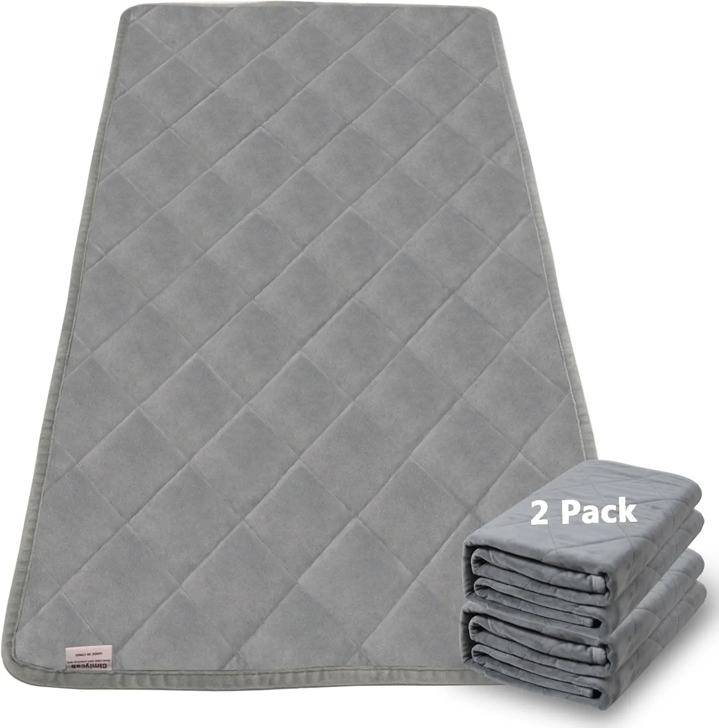 Washable Dog Pee Pads for Puppy, Guinea Pig Fleece Bedding, 24X18IN 2Pack, Waterproof Reusable & Super Absorbent Guinea Pig Cage Liner for Puppy, Dog, Small Animal, Rabbit, Bunny, Chinchilla