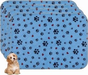 Washable Pee Pads for Dogs,4 Pack Extra Large 24"x36" Super Absorbent Reusable Puppy Pads,Non-Slip 100% Waterproof Dog Pee Pad,Pet Training Pads for Couch, Crate,Potty Training,Floor