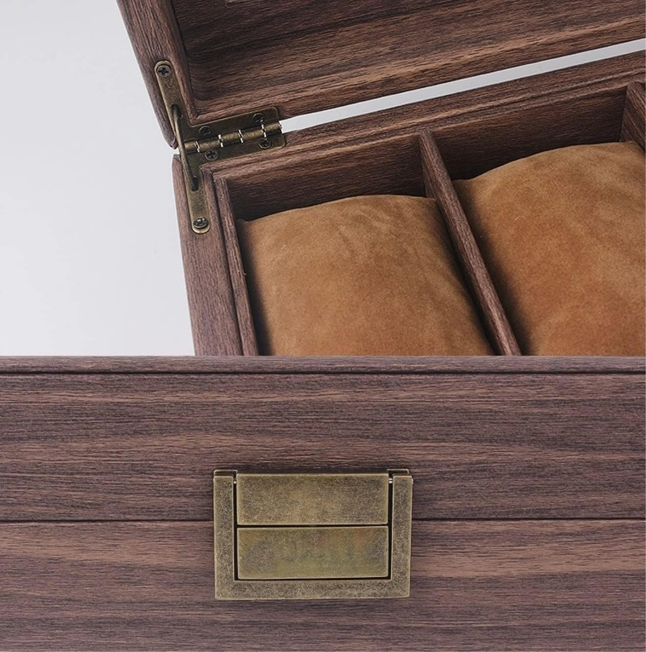 Watch Box Watch Case Watch Organizer Elegant PU Leather 10 Slots Watch Box Lockable Bracelet Holder Showcase With Clear Top Watch Organiser Men