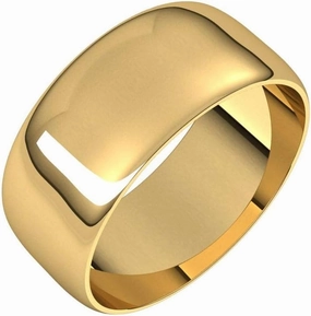 Wedding Band Solid 925 Sterling Silver Real 10k 14k 18k Yellow Rose White Gold OR Platinum Ring Classic Plain Thin Light Domed 2mm 4mm 6mm 8mm