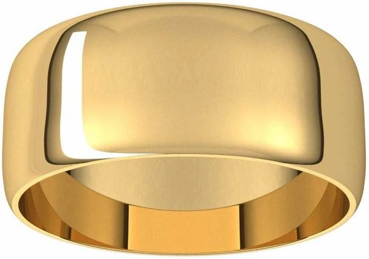 Wedding Band Solid 925 Sterling Silver Real 10k 14k 18k Yellow Rose White Gold OR Platinum Ring Classic Plain Thin Light Domed 2mm 4mm 6mm 8mm