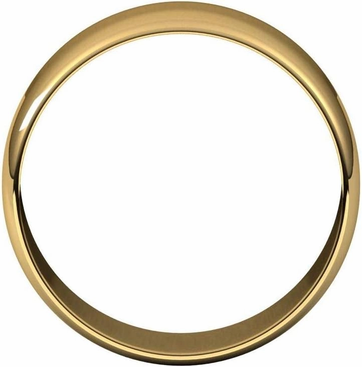 Wedding Band Solid 925 Sterling Silver Real 10k 14k 18k Yellow Rose White Gold OR Platinum Ring Classic Plain Thin Light Domed 2mm 4mm 6mm 8mm