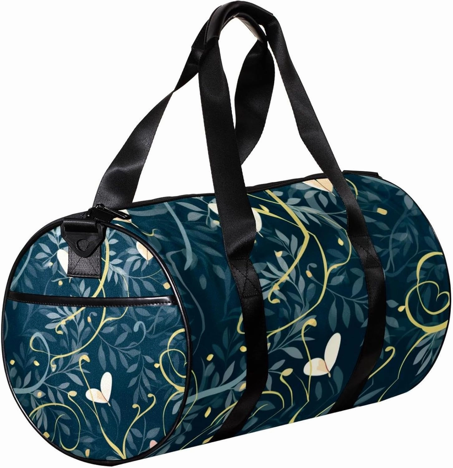 Weekender Travel Bag,Small Gym Bag,Wedding Light Leaves Rings,Gym Duffle Bag