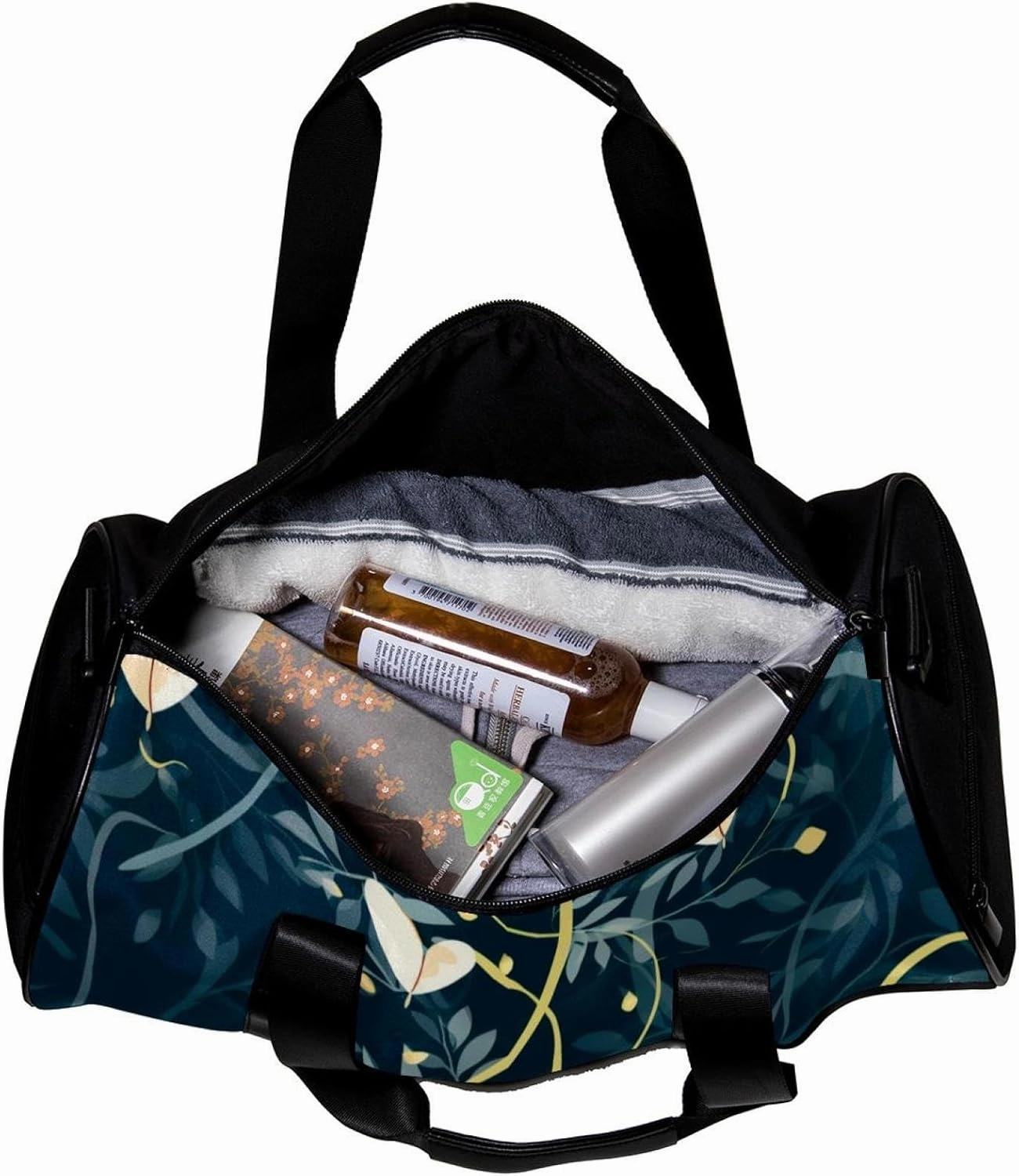 Weekender Travel Bag,Small Gym Bag,Wedding Light Leaves Rings,Gym Duffle Bag