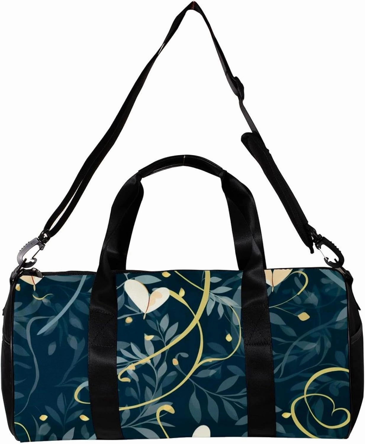 Weekender Travel Bag,Small Gym Bag,Wedding Light Leaves Rings,Gym Duffle Bag