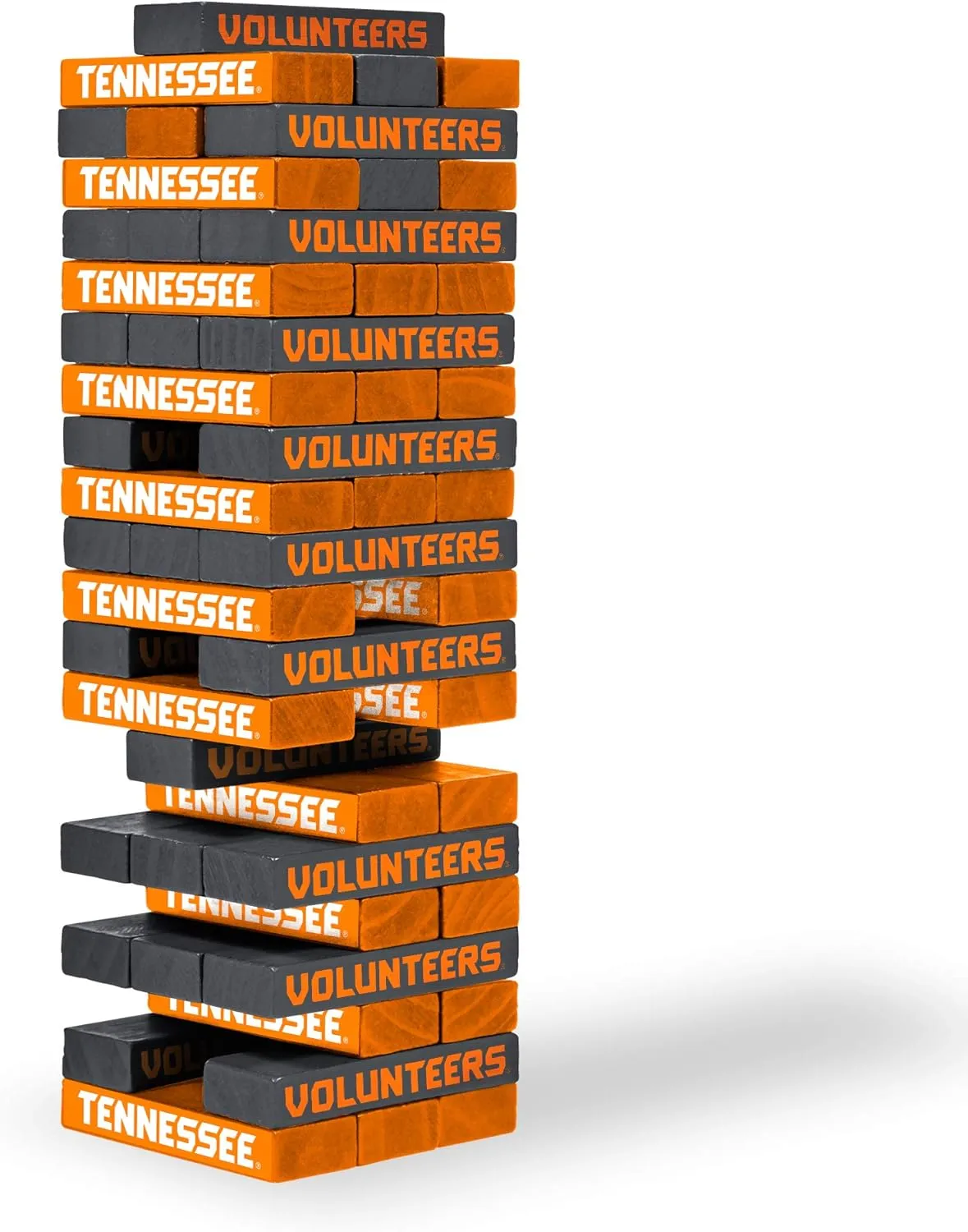 Wild Sports NCAA Pro Football Tabletop Stackers Block Game for College Football Fan, Dorm Game, Tailgate