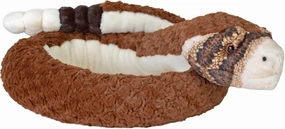 Wild Republic Snake Luxury Rattlesnake, Stuffed Animal, 54 inch, Plush Toy, Fill is Spun Recycled Water Bottles