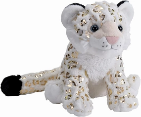 Wild Republic Snow Leopard, Foilkins, Stuffed Animal, 12 inches, Gift for Kids, Plush Toy, Fill is Spun Recycled Water Bottles, 10"