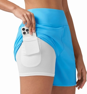 Willit Women's 5" Swim Shorts with Liner High Waisted Quick Dry Swimming Board Shorts with Pockets UPF 50 