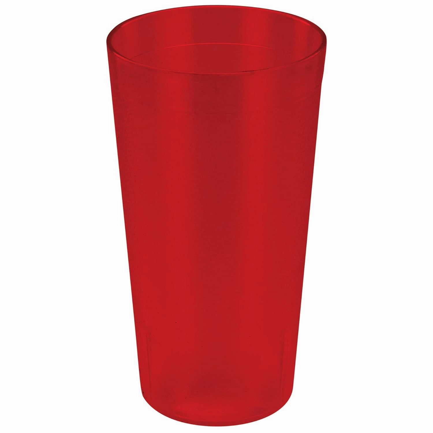 Winco Pebbled Tumblers, 16-Ounce, Red ( Pack of 12 )