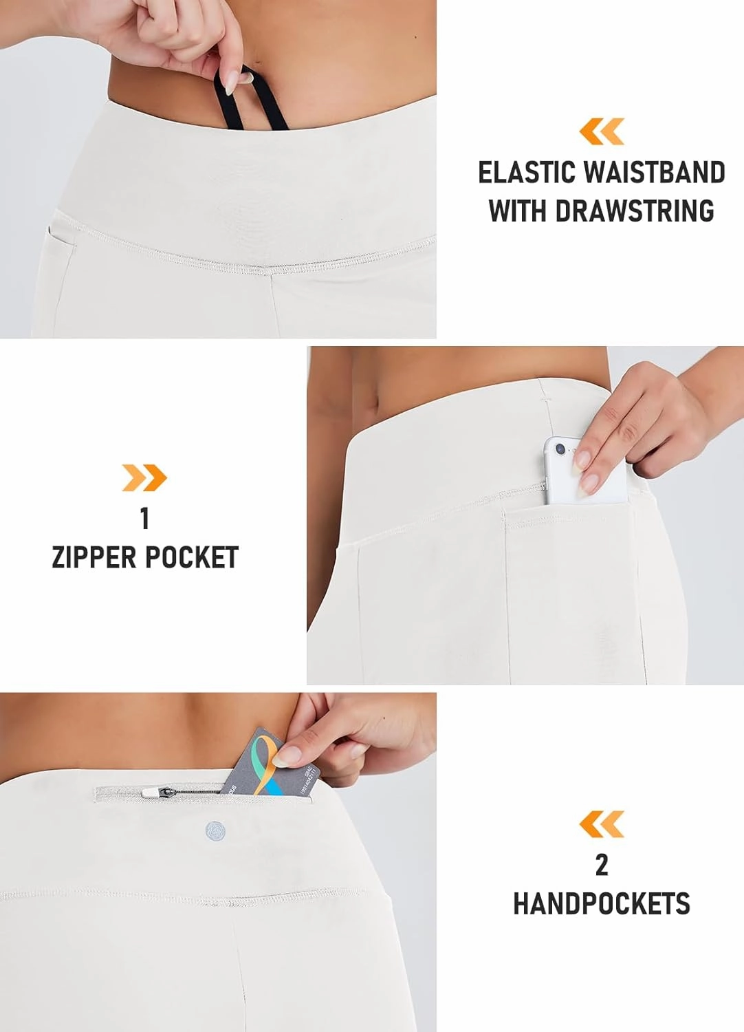 Women's 4" Swim Shorts High Waisted UPF50  Board Shorts Tummy Control Boy Shorts Swimsuit Bottoms