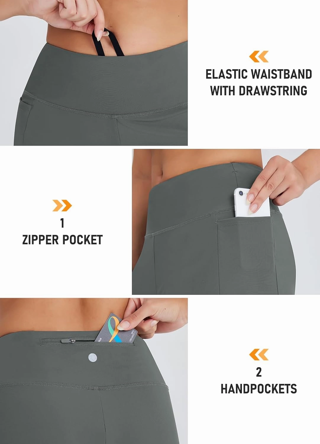 Women's 4" Swim Shorts High Waisted UPF50  Board Shorts Tummy Control Boy Shorts Swimsuit Bottoms