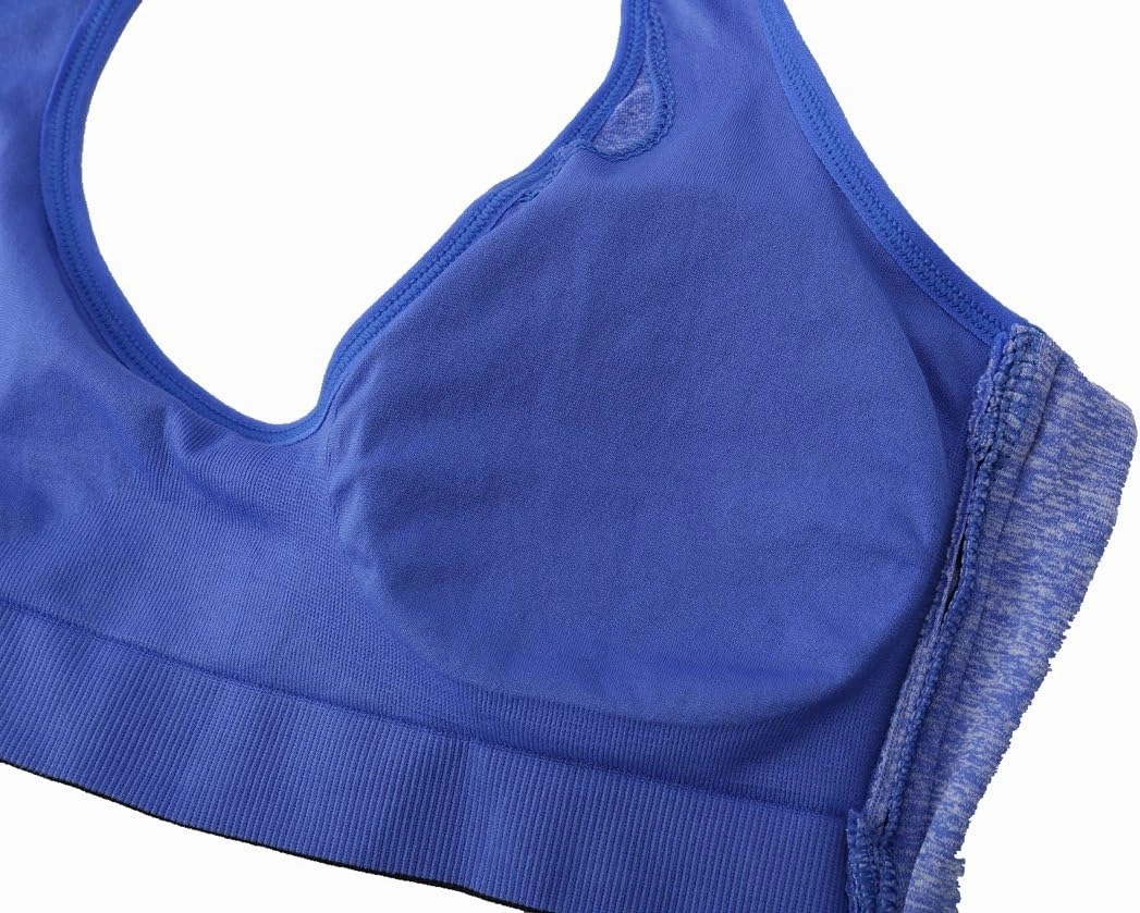 Women's Zipper Front Closure Sports Bra Racerback Yoga Bras