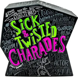 Wonder Forge Sick & Twisted Charades Party Game for Adults Age 18 & Up - 1,000 Outrageous, Salacious, Hilarious Words to act Out!