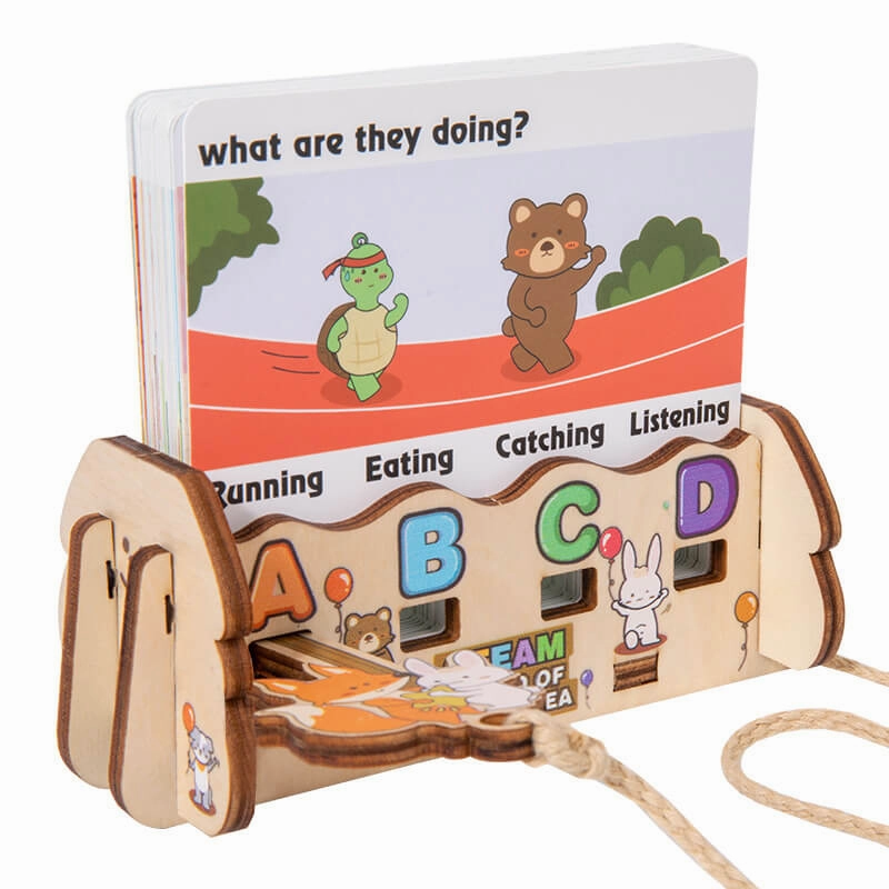 Wooden English Letter Card Educational Toy for Kids