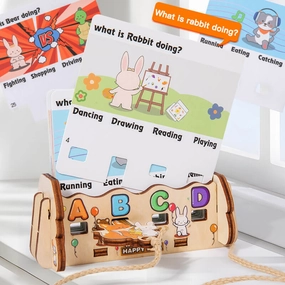 Wooden English Letter Card Educational Toy for Kids
