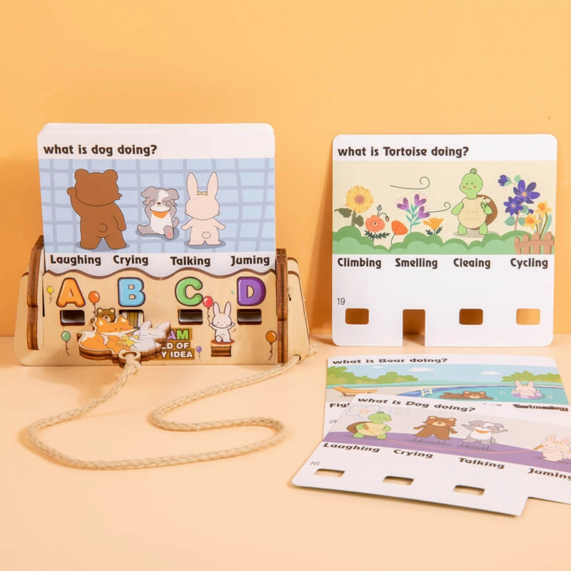 Wooden English Letter Card Educational Toy for Kids